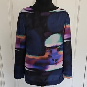 EUC & Other Stories Women's Casual Multi-Colored L/S Tunic Blouse Top 34